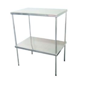 Mesa Auxiliar 60 x 40cm inox pés com ponteiras 