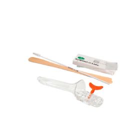 Kit Papanicolau M (especulo, escova para coleta, espatula de ayres e lâmina) 